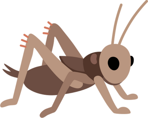 sauterelle - insecte - animaux - smiley émoticône émoji cartoon clipart illustration - artémotic