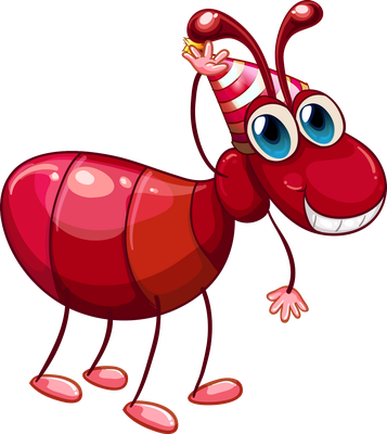 fourmi - insecte - animaux - smiley émoticône émoji cartoon clipart illustration - artémotic
