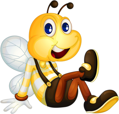 abeille - insecte - animaux - smiley émoticône émoji cartoon clipart illustration - artémotic