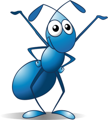 fourmi - insecte - animaux - smiley émoticône émoji cartoon clipart illustration - artémotic