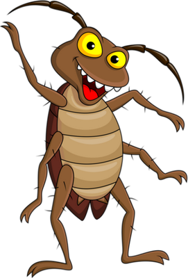 cafard - insecte - animaux - smiley émoticône émoji cartoon clipart illustration - artémotic