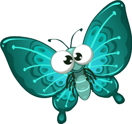 papillon - insecte - animaux - smiley émoticône émoji cartoon clipart illustration - artémotic