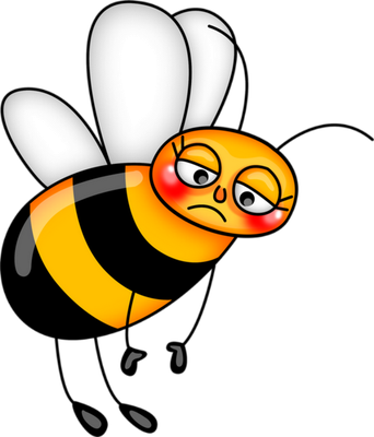 abeille - insecte - animaux - smiley émoticône émoji cartoon clipart illustration - artémotic