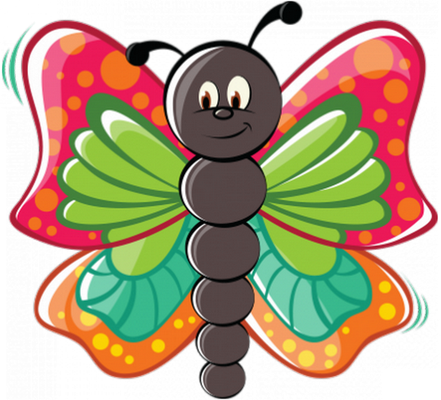 papillon - insecte - animaux - smiley émoticône émoji cartoon clipart illustration - artémotic