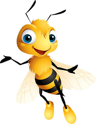abeille - insecte - animaux - smiley émoticône émoji cartoon clipart illustration - artémotic