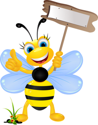 abeille - insecte - animaux - smiley émoticône émoji cartoon clipart illustration - artémotic