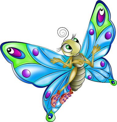 papillon - insecte - animaux - smiley émoticône émoji cartoon clipart illustration - artémotic