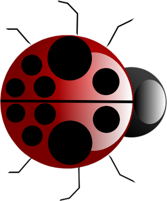coccinelle - insecte - animaux - smiley émoticône émoji cartoon clipart illustration - artémotic