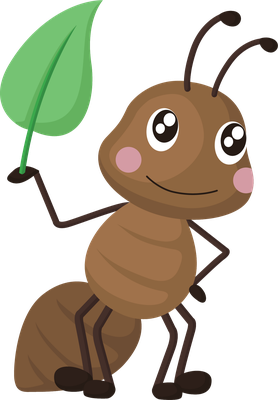 fourmi - insecte - animaux - smiley émoticône émoji cartoon clipart illustration - artémotic