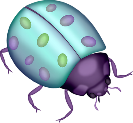 coccinelle - insecte - animaux - smiley émoticône émoji cartoon clipart illustration - artémotic