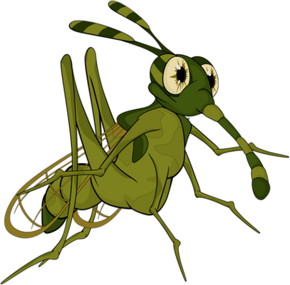 moustique - insecte - animaux - smiley émoticône émoji cartoon clipart illustration - artémotic