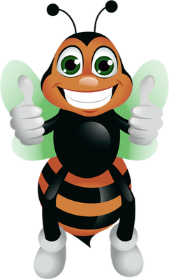 abeille - insecte - animaux - smiley émoticône émoji cartoon clipart illustration - artémotic