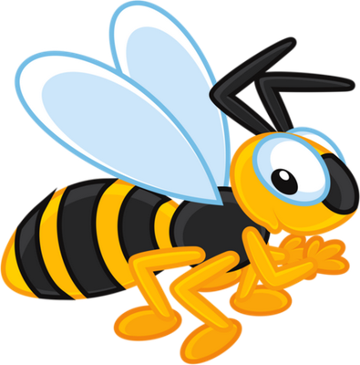 abeille - insecte - animaux - smiley émoticône émoji cartoon clipart illustration - artémotic