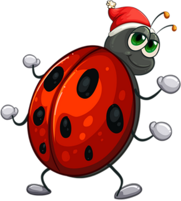 coccinelle - insecte - animaux - smiley émoticône émoji cartoon clipart illustration - artémotic