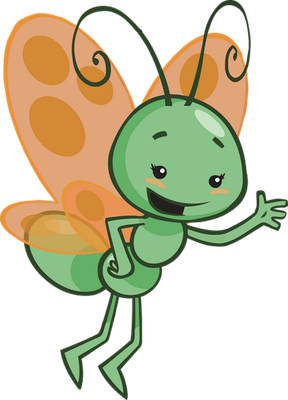 papillon - insecte - animaux - smiley émoticône émoji cartoon clipart illustration - artémotic