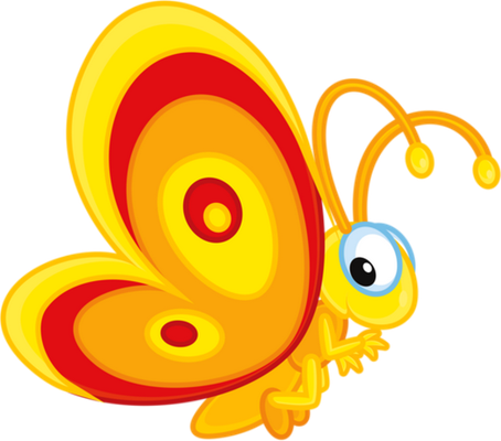 papillon - insecte - animaux - smiley émoticône émoji cartoon clipart illustration - artémotic