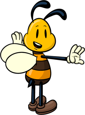 abeille - insecte - animaux - smiley émoticône émoji cartoon clipart illustration - artémotic