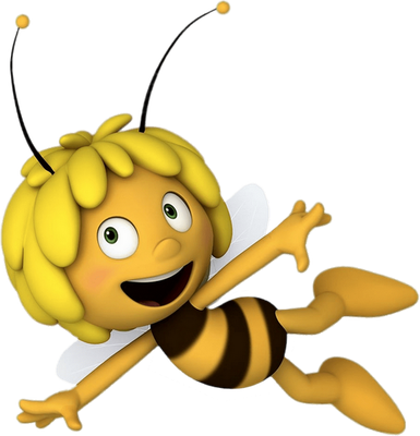 Maya [Maya l'Abeille] - insecte - animaux - smiley émoticône émoji cartoon clipart illustration - artémotic