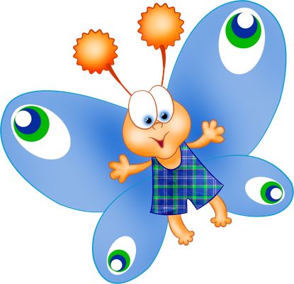 papillon - insecte - animaux - smiley émoticône émoji cartoon clipart illustration - artémotic