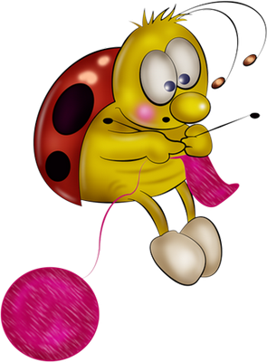 coccinelle - insecte - animaux - smiley émoticône émoji cartoon clipart illustration - artémotic