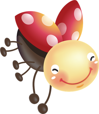 coccinelle - insecte - animaux - smiley émoticône émoji cartoon clipart illustration - artémotic