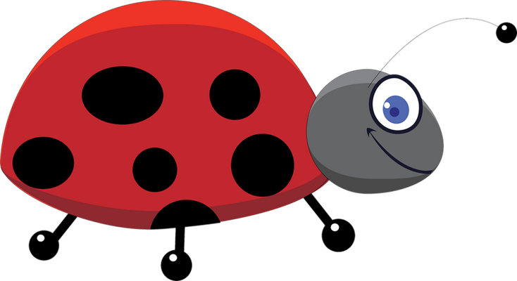 coccinelle - insecte - animaux - smiley émoticône émoji cartoon clipart illustration - artémotic