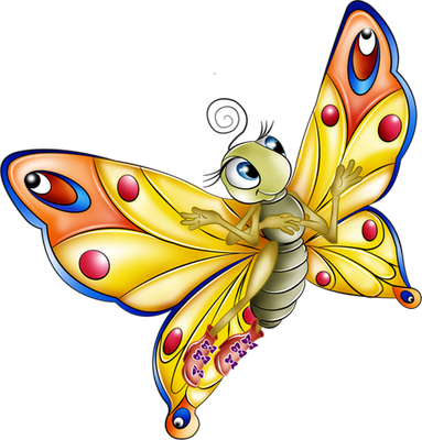 papillon - insecte - animaux - smiley émoticône émoji cartoon clipart illustration - artémotic