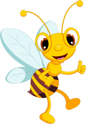 guêpe - insecte - animaux - smiley émoticône émoji cartoon clipart illustration - artémotic