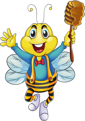abeille - insecte - animaux - smiley émoticône émoji cartoon clipart illustration - artémotic