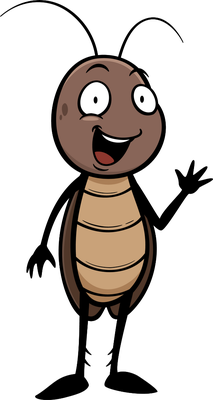 cafard - insecte - animaux - smiley émoticône émoji cartoon clipart illustration - artémotic