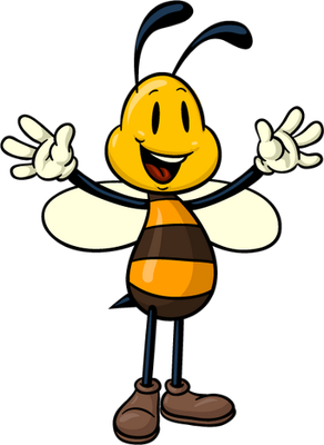abeille - insecte - animaux - smiley émoticône émoji cartoon clipart illustration - artémotic