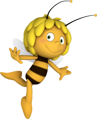 Maya [Maya l'Abeille] - insecte - animaux - smiley émoticône émoji cartoon clipart illustration - artémotic