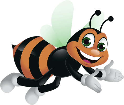 abeille - insecte - animaux - smiley émoticône émoji cartoon clipart illustration - artémotic