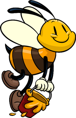 abeille - insecte - animaux - smiley émoticône émoji cartoon clipart illustration - artémotic