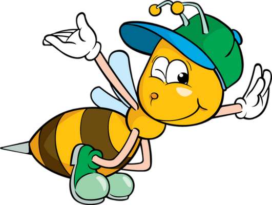 abeille - insecte - animaux - smiley émoticône émoji cartoon clipart illustration - artémotic