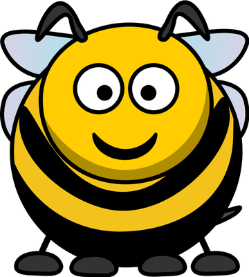 abeille - insecte - animaux - smiley émoticône émoji cartoon clipart illustration - artémotic