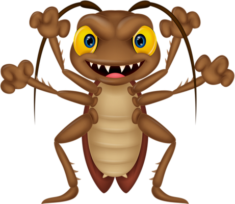 cafard - insecte - animaux - smiley émoticône émoji cartoon clipart illustration - artémotic