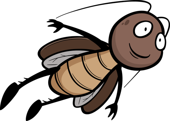 cafard - insecte - animaux - smiley émoticône émoji cartoon clipart illustration - artémotic