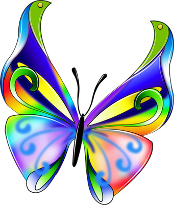 papillon - insecte - animaux - smiley émoticône émoji cartoon clipart illustration - artémotic