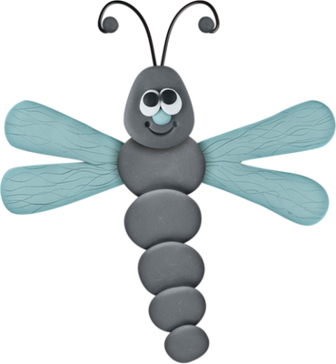 libellule - insecte - animaux - smiley émoticône émoji cartoon clipart illustration - artémotic