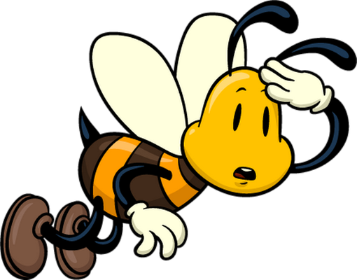 abeille - insecte - animaux - smiley émoticône émoji cartoon clipart illustration - artémotic
