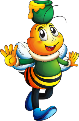 abeille - insecte - animaux - smiley émoticône émoji cartoon clipart illustration - artémotic