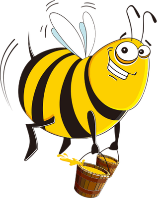 abeille - insecte - animaux - smiley émoticône émoji cartoon clipart illustration - artémotic