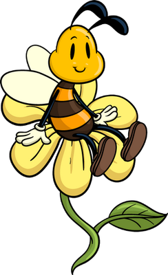 abeille - insecte - animaux - smiley émoticône émoji cartoon clipart illustration - artémotic
