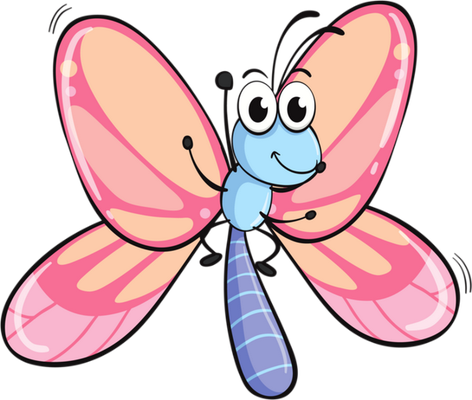 papillon - insecte - animaux - smiley émoticône émoji cartoon clipart illustration - artémotic