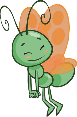 papillon - insecte - animaux - smiley émoticône émoji cartoon clipart illustration - artémotic