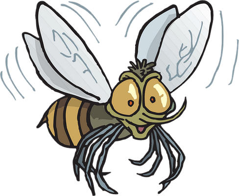moustique - insecte - animaux - smiley émoticône émoji cartoon clipart illustration - artémotic