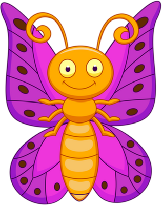 papillon - insecte - animaux - smiley émoticône émoji cartoon clipart illustration - artémotic
