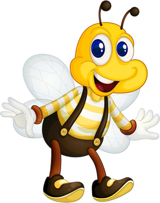abeille - insecte - animaux - smiley émoticône émoji cartoon clipart illustration - artémotic