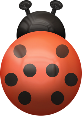coccinelle - insecte - animaux - smiley émoticône émoji cartoon clipart illustration - artémotic